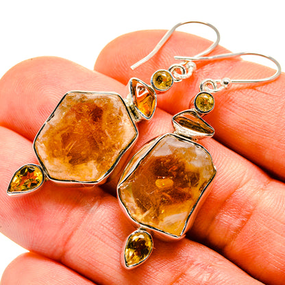 Citrine Earrings handcrafted by Ana Silver Co - EARR413688