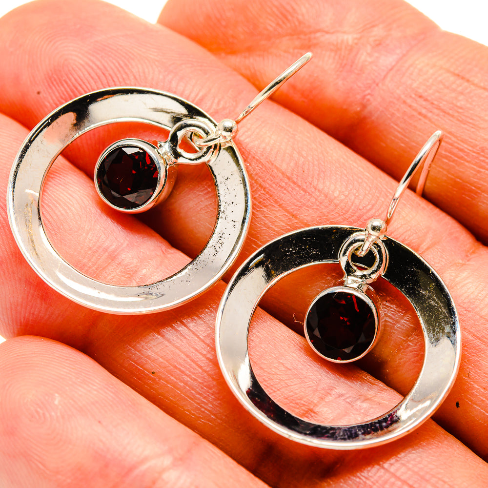 Garnet Earrings handcrafted by Ana Silver Co - EARR413693