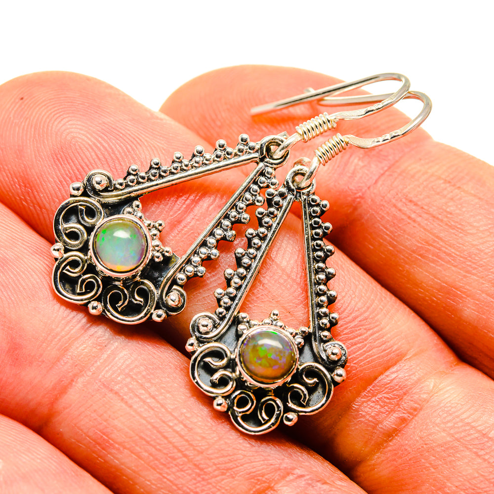 Ethiopian Opal Earrings handcrafted by Ana Silver Co - EARR413703