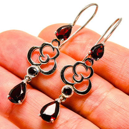 Garnet Earrings handcrafted by Ana Silver Co - EARR413712