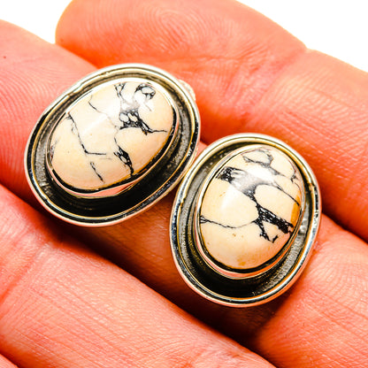 Howlite Earrings handcrafted by Ana Silver Co - EARR413719