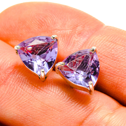 Color Change Alexandrite (lab.) Earrings handcrafted by Ana Silver Co - EARR413731