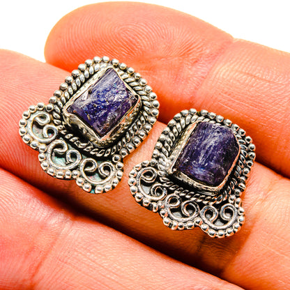 Tanzanite Earrings handcrafted by Ana Silver Co - EARR413733