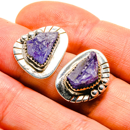 Tanzanite Earrings handcrafted by Ana Silver Co - EARR413734