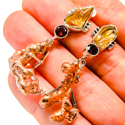 Blister Copper Earrings handcrafted by Ana Silver Co - EARR413744