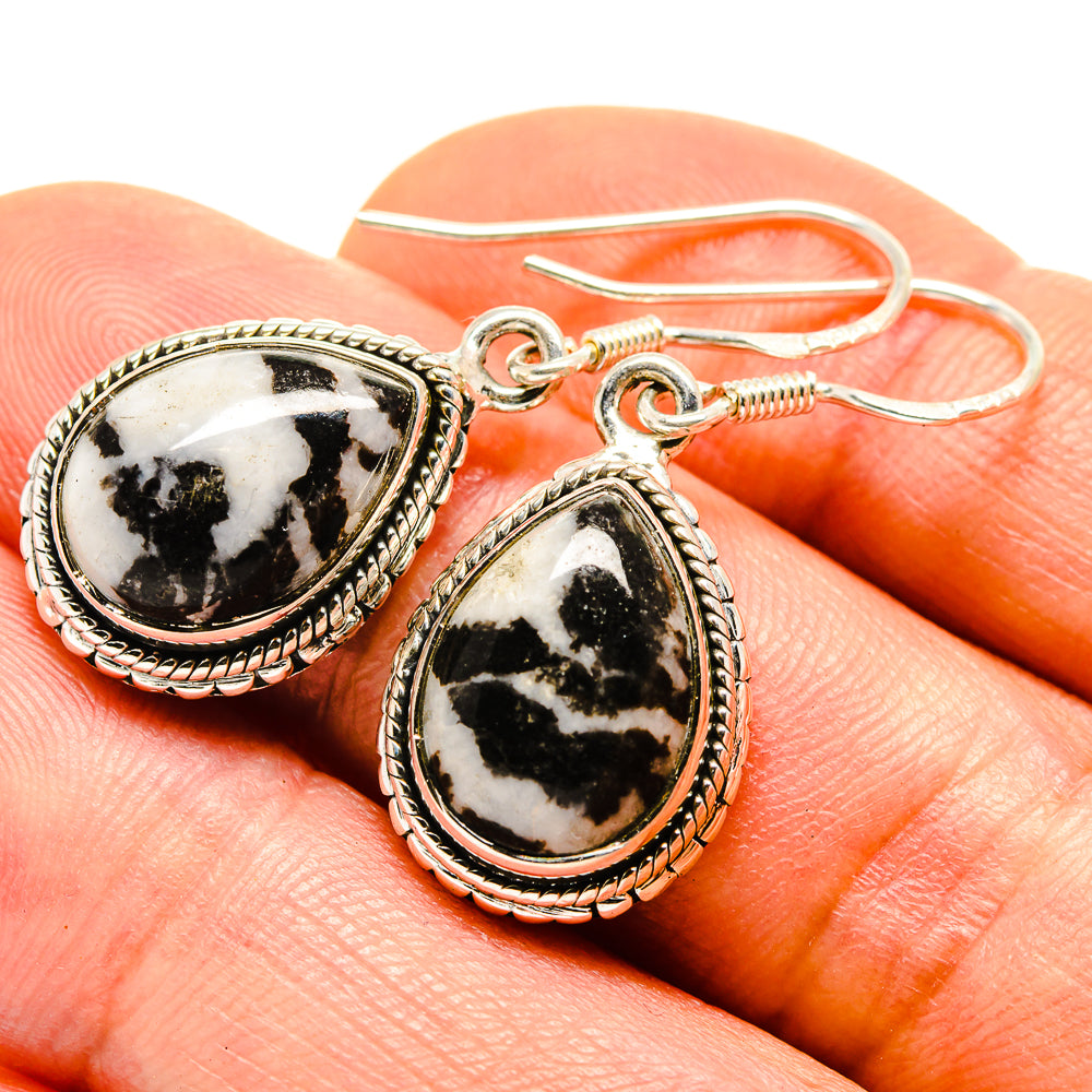 Pinolith Jasper Earrings handcrafted by Ana Silver Co - EARR413755