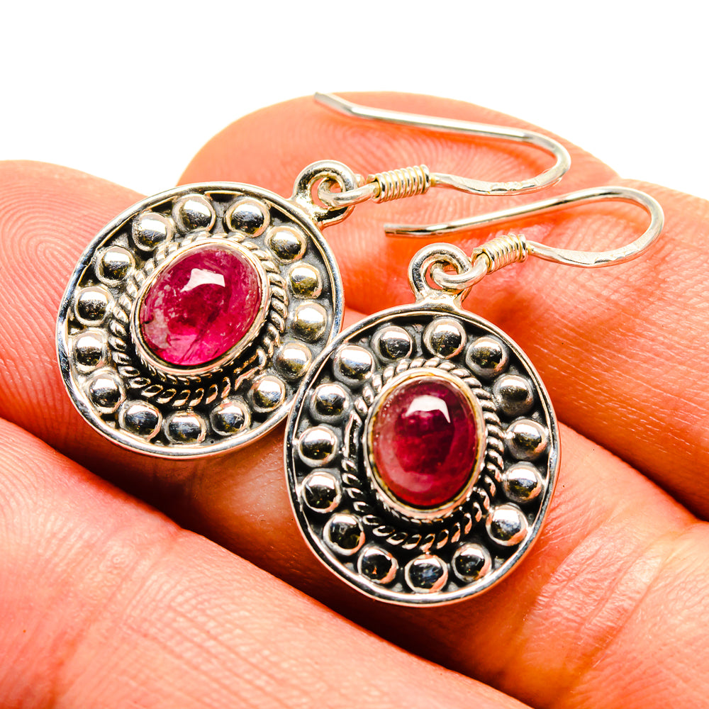 Pink Tourmaline Earrings handcrafted by Ana Silver Co - EARR413758