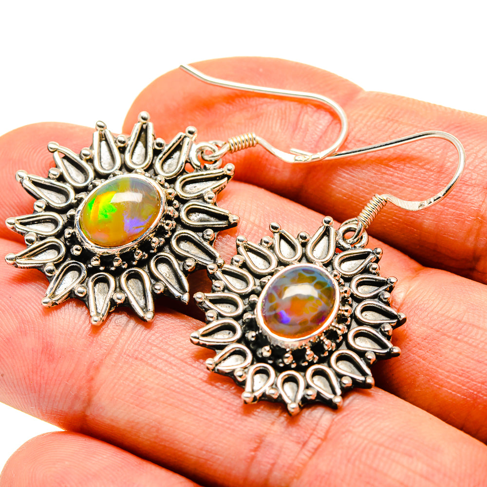 Ethiopian Opal Earrings handcrafted by Ana Silver Co - EARR413763
