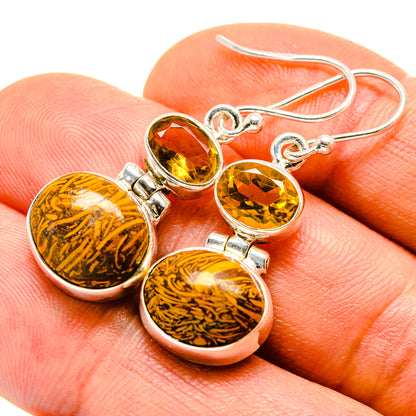 Coquina Jasper Earrings handcrafted by Ana Silver Co - EARR413765