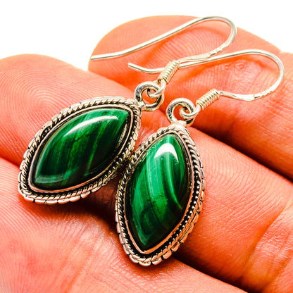 Malachite Earrings handcrafted by Ana Silver Co - EARR413769