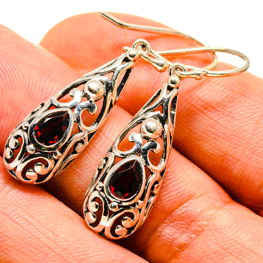 Garnet Earrings handcrafted by Ana Silver Co - EARR413776