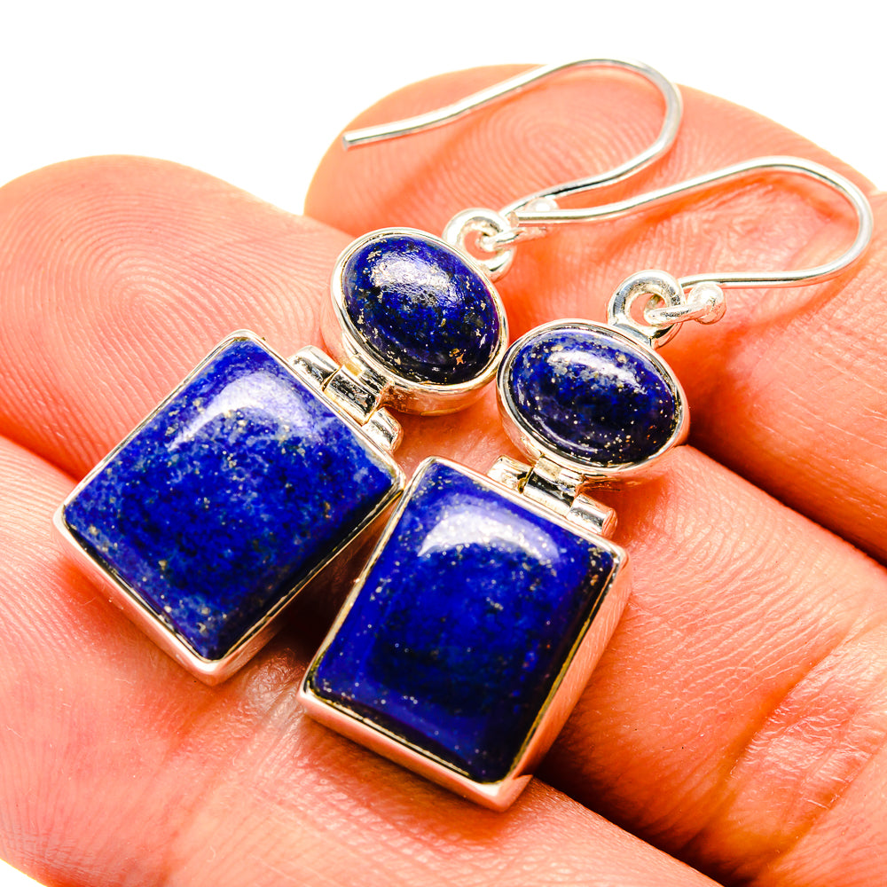 Lapis Lazuli Earrings handcrafted by Ana Silver Co - EARR413783
