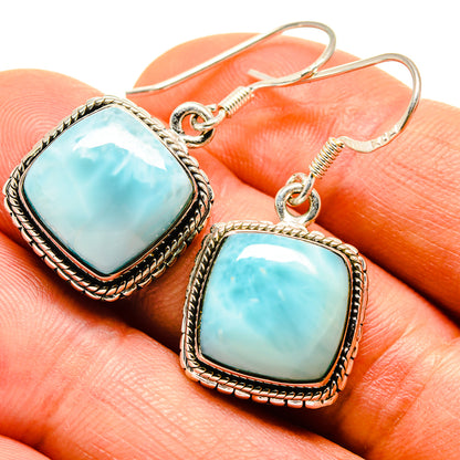 Larimar Earrings handcrafted by Ana Silver Co - EARR413785