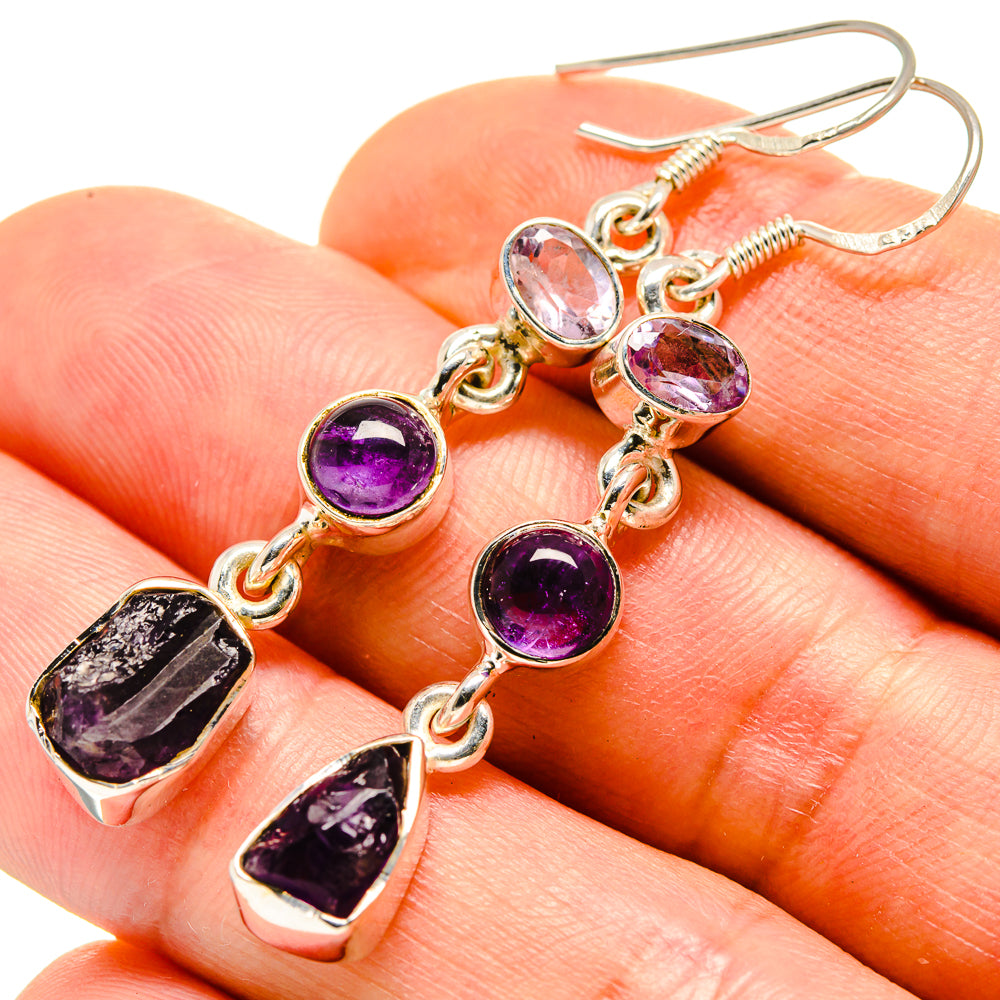 Amethyst Earrings handcrafted by Ana Silver Co - EARR413788