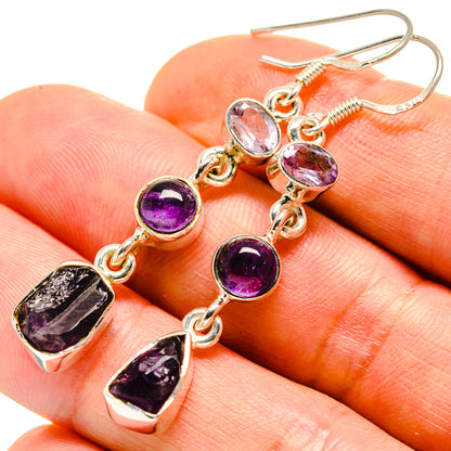 Amethyst Earrings handcrafted by Ana Silver Co - EARR413788