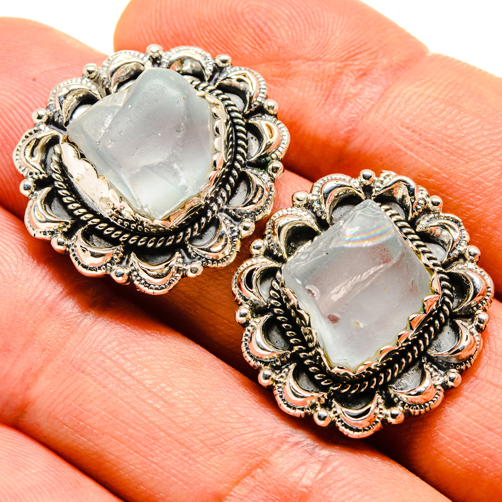 Aquamarine Earrings handcrafted by Ana Silver Co - EARR413805