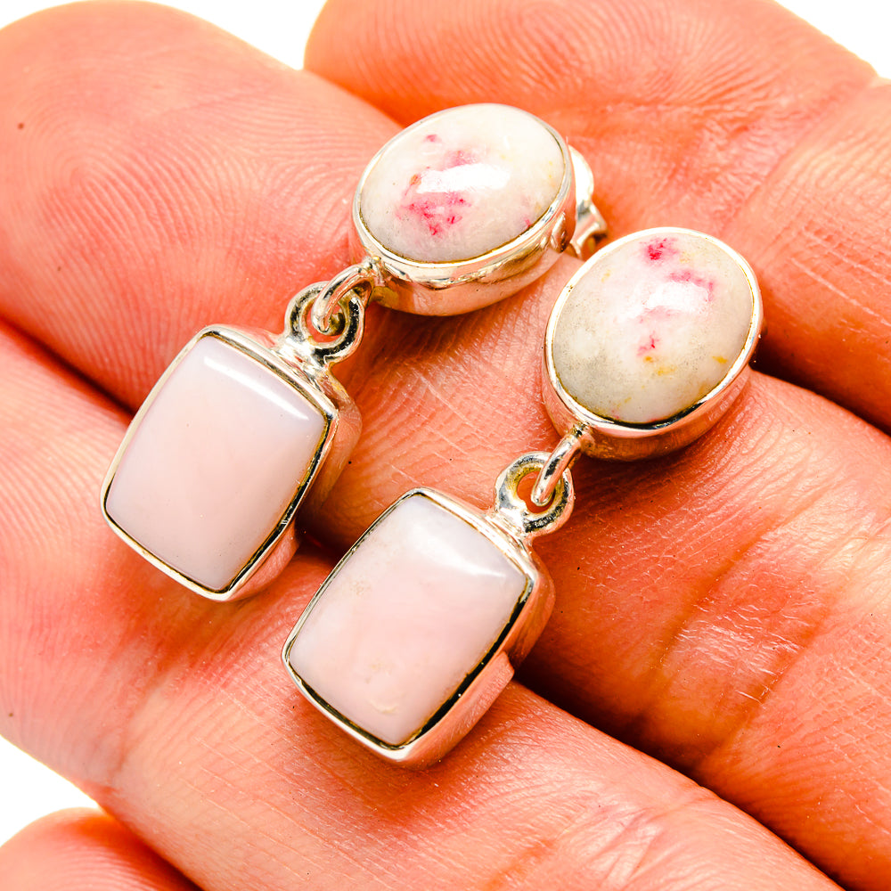Thulite Earrings handcrafted by Ana Silver Co - EARR413808