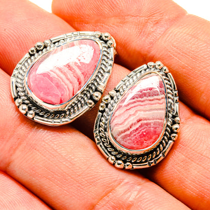 Rhodochrosite Earrings handcrafted by Ana Silver Co - EARR413812