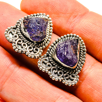 Tanzanite Earrings handcrafted by Ana Silver Co - EARR413815