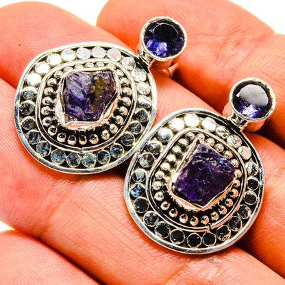 Tanzanite Earrings handcrafted by Ana Silver Co - EARR413817