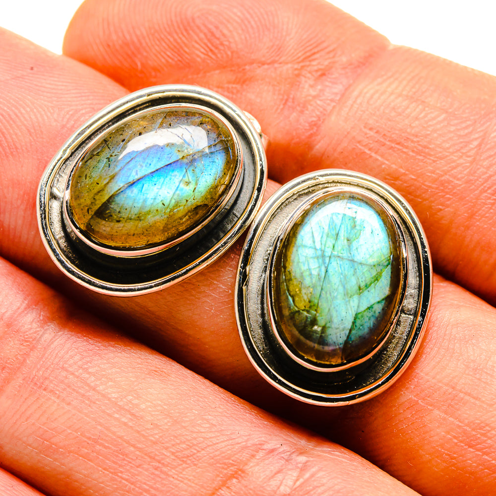 Labradorite Earrings handcrafted by Ana Silver Co - EARR413820