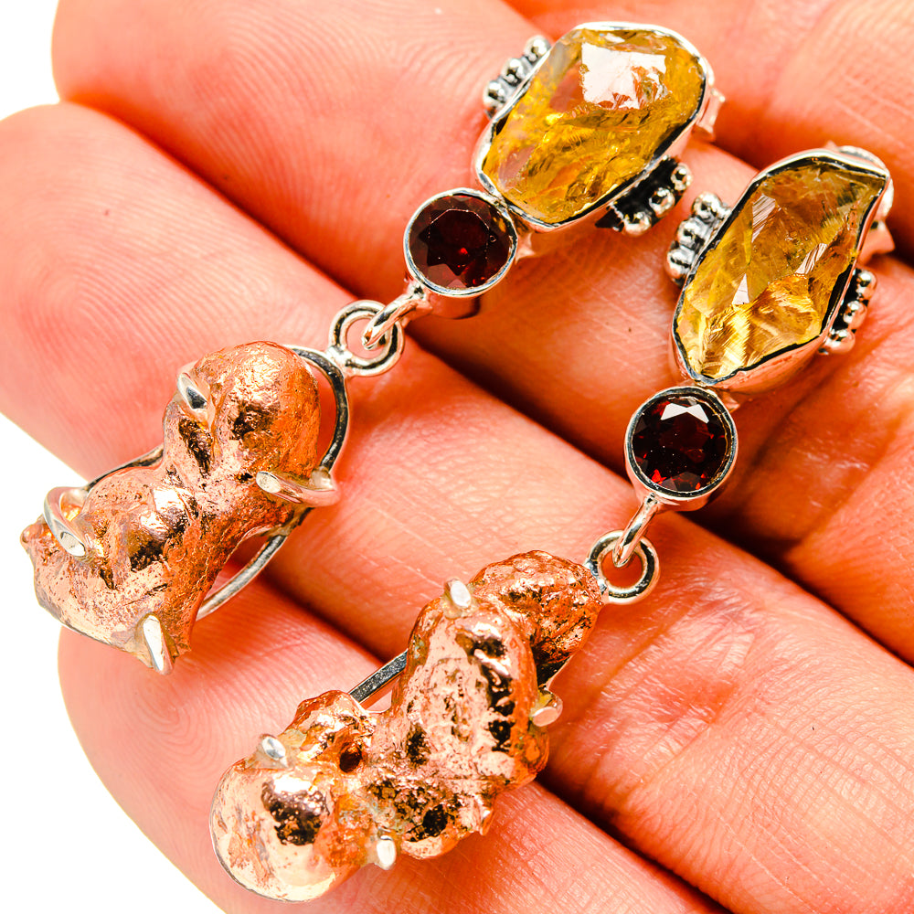 Blister Copper Earrings handcrafted by Ana Silver Co - EARR413824
