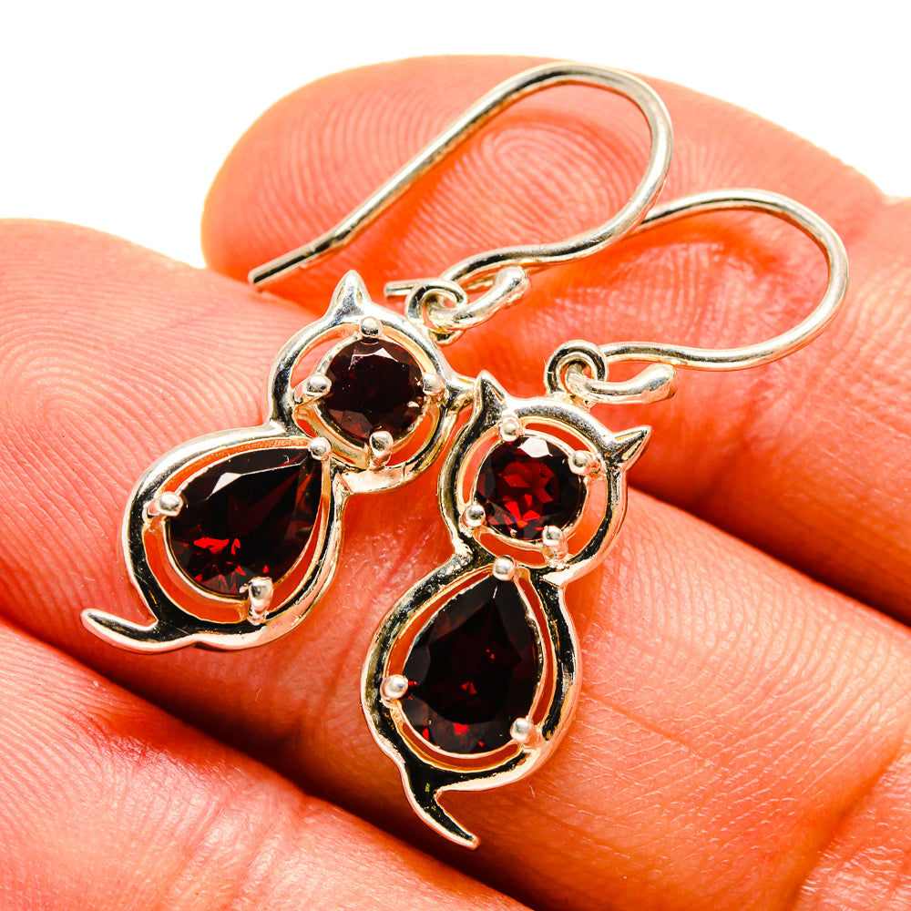 Garnet Earrings handcrafted by Ana Silver Co - EARR413832