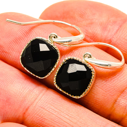 Black Onyx Earrings handcrafted by Ana Silver Co - EARR413836