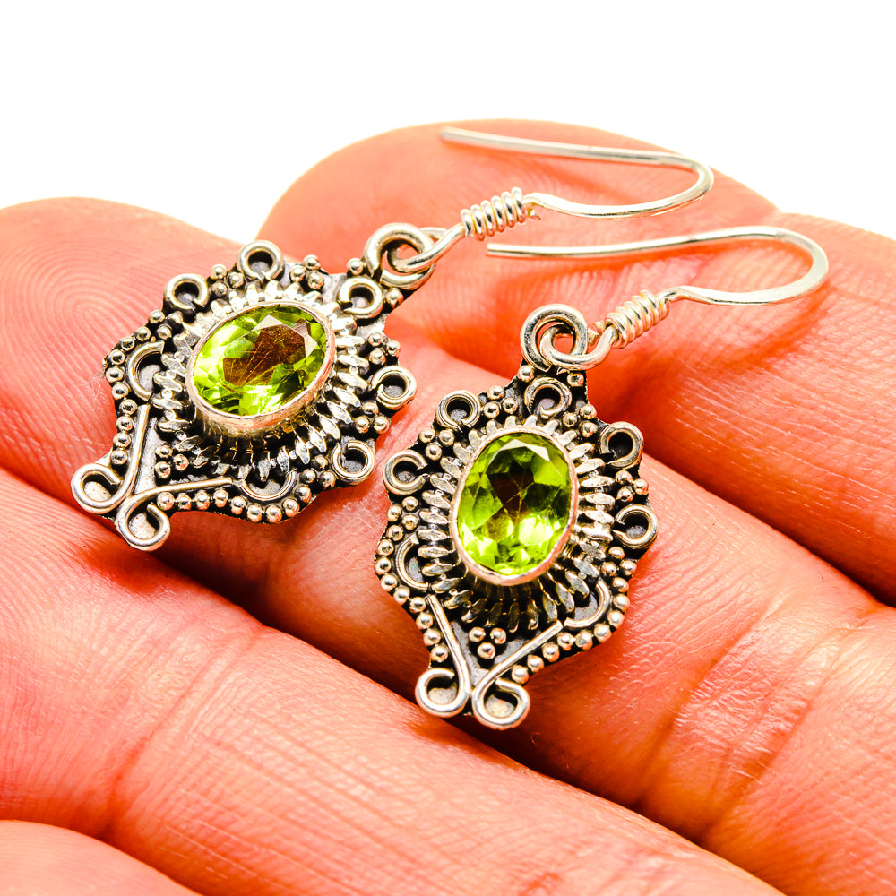 Peridot Earrings handcrafted by Ana Silver Co - EARR413844