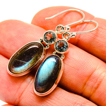 Labradorite Earrings handcrafted by Ana Silver Co - EARR413851