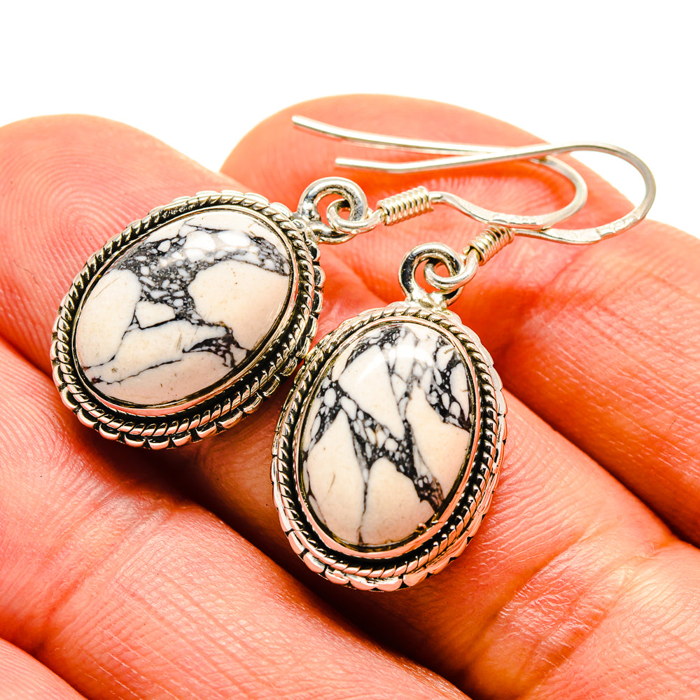 Howlite Earrings handcrafted by Ana Silver Co - EARR413854