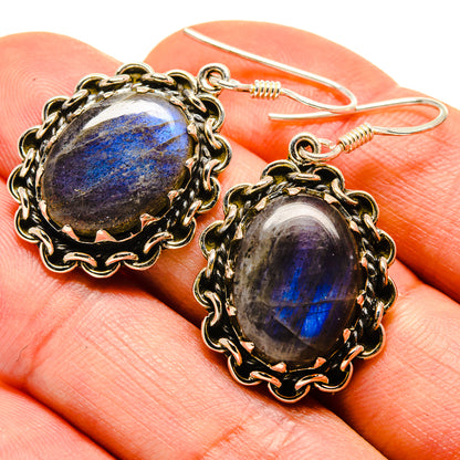 Labradorite Earrings handcrafted by Ana Silver Co - EARR413859