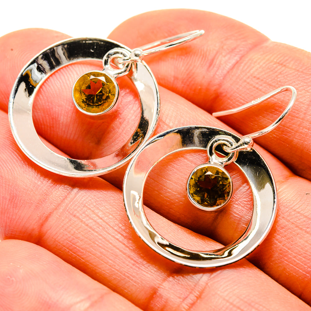 Citrine Earrings handcrafted by Ana Silver Co - EARR413868