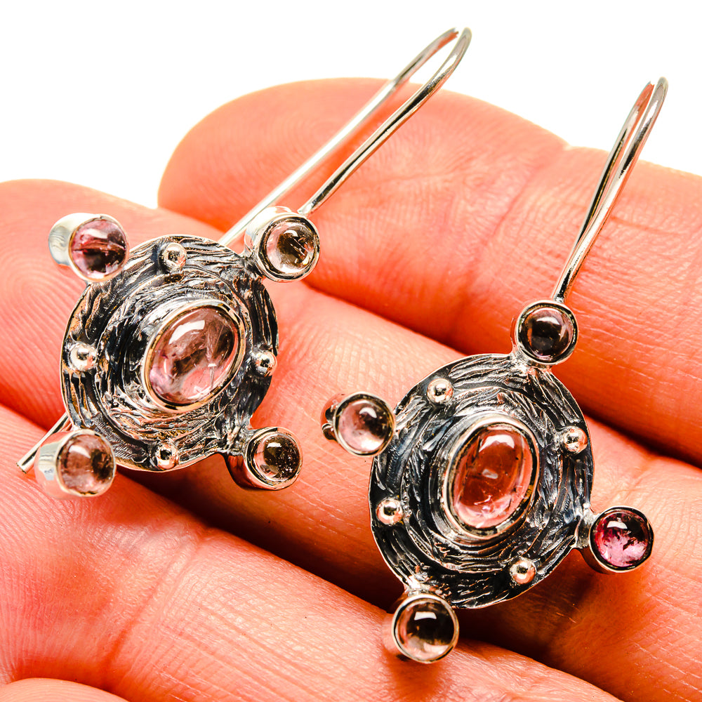 Pink Tourmaline Earrings handcrafted by Ana Silver Co - EARR413879