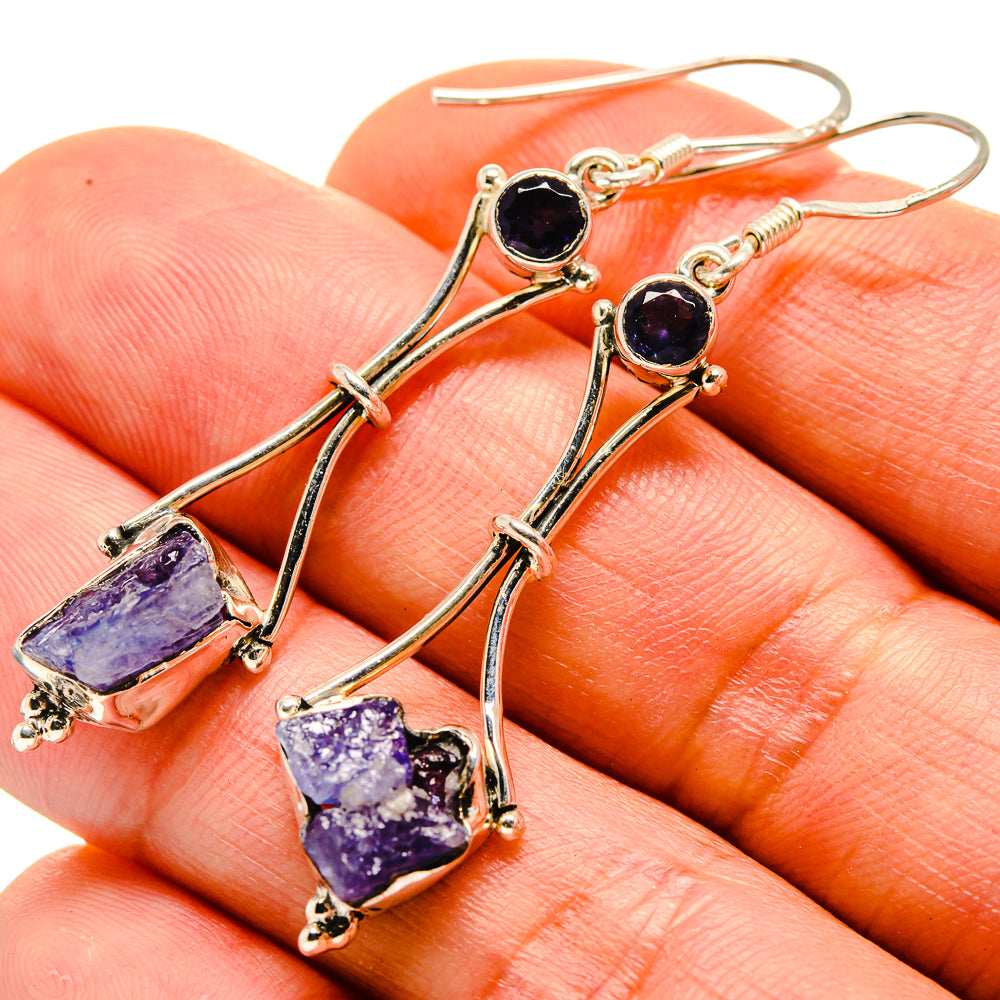 Tanzanite Earrings handcrafted by Ana Silver Co - EARR413881