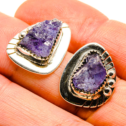 Tanzanite Earrings handcrafted by Ana Silver Co - EARR413894