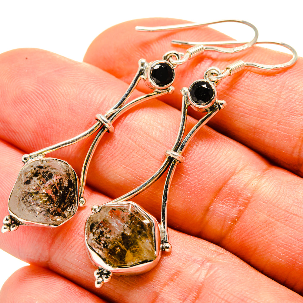 Herkimer Diamond Earrings handcrafted by Ana Silver Co - EARR413903