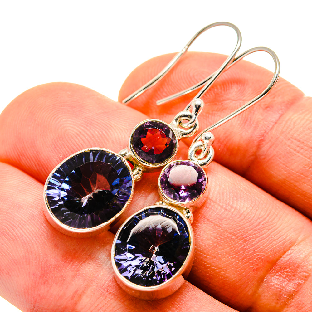 Blue Mystic Topaz Earrings handcrafted by Ana Silver Co - EARR413909