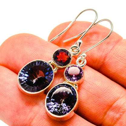 Blue Mystic Topaz Earrings handcrafted by Ana Silver Co - EARR413909
