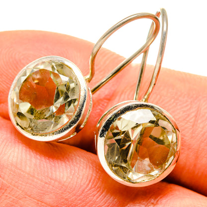 Green Amethyst Earrings handcrafted by Ana Silver Co - EARR413919