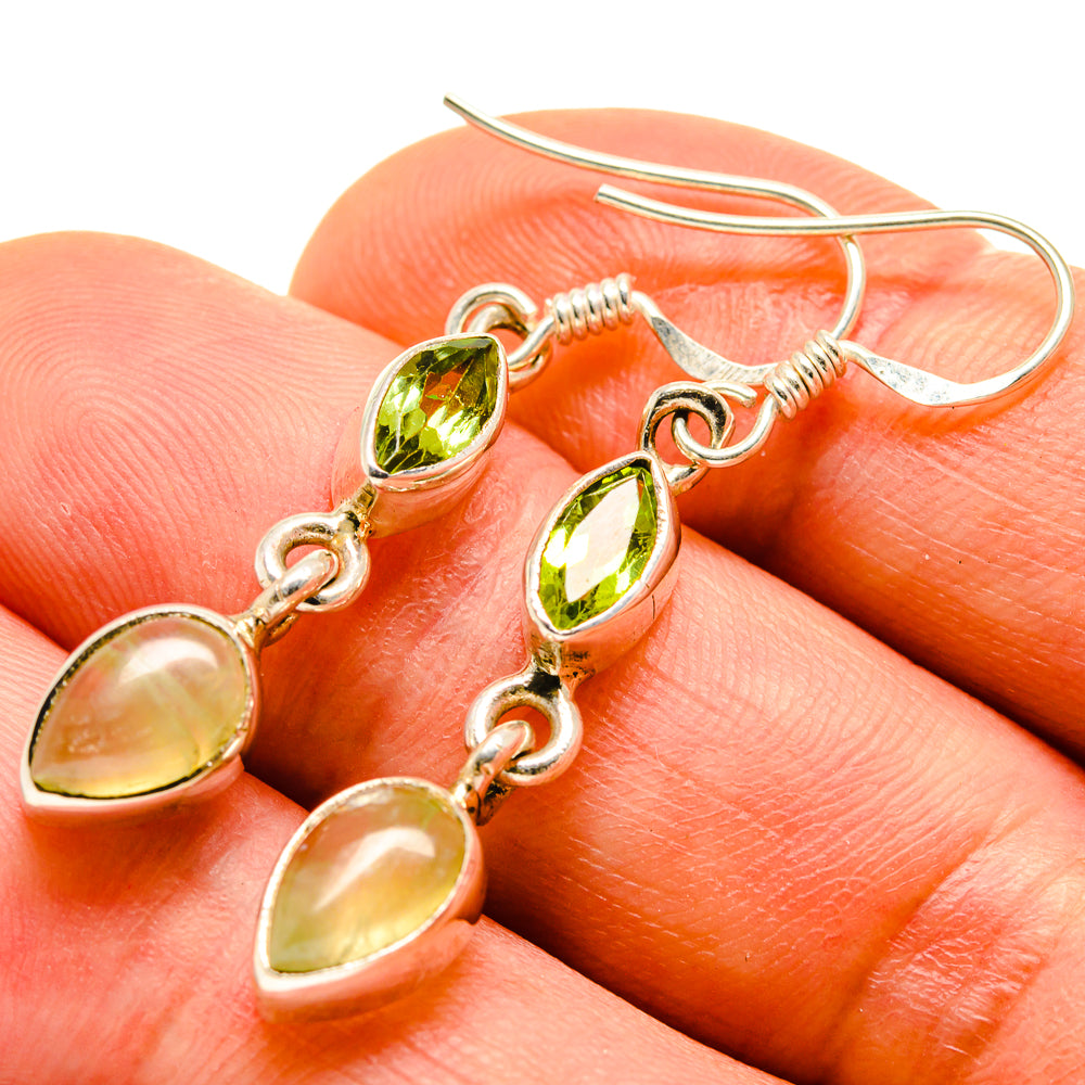 Prehnite Earrings handcrafted by Ana Silver Co - EARR413931
