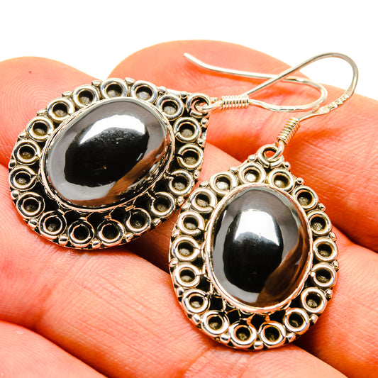 Hematite Earrings handcrafted by Ana Silver Co - EARR413940