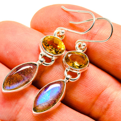 Labradorite Earrings handcrafted by Ana Silver Co - EARR413941