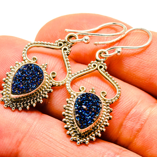 Titanium Druzy Earrings handcrafted by Ana Silver Co - EARR413949