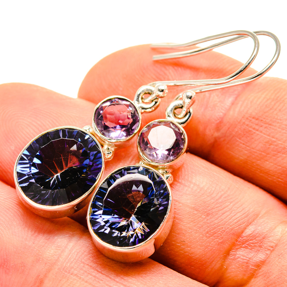 Blue Mystic Topaz Earrings handcrafted by Ana Silver Co - EARR413953