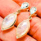 Rainbow Moonstone Earrings handcrafted by Ana Silver Co - EARR413956