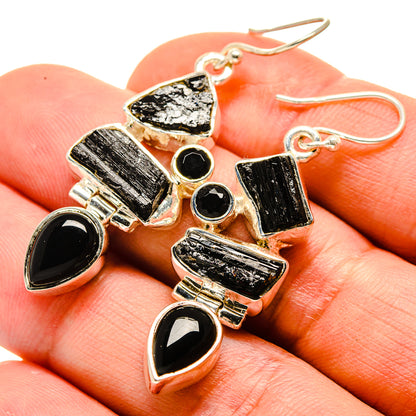 Black Onyx Earrings handcrafted by Ana Silver Co - EARR413972