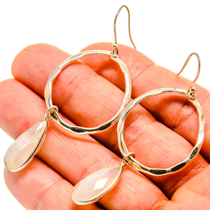 Rainbow Moonstone Earrings handcrafted by Ana Silver Co - EARR413985