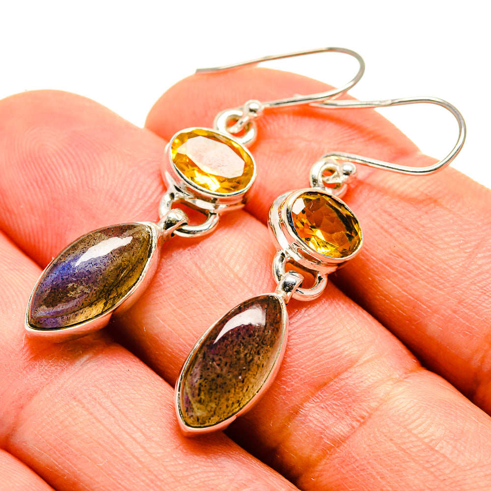 Labradorite Earrings handcrafted by Ana Silver Co - EARR413990