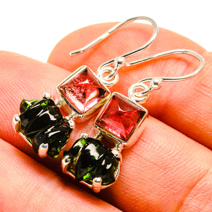 Green Tourmaline Earrings handcrafted by Ana Silver Co - EARR414000